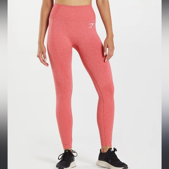 Gymshark Red Vital Seamless Leggings size Small - Picture 1 of 5